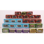 OO Gauge: A collection of approximately twenty-five boxed OO Gauge rolling stock wagons including: