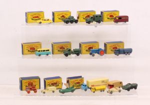 Matchbox: A collection of eight assorted boxed Moko Lesney Matchbox vehicles to comprise: DS 19