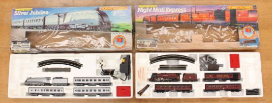 Hornby: A boxed Hornby Railways, OO Gauge, Night Mail Express set, containing: locomotive and