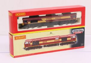 Hornby: A pair of boxed Hornby, OO Gauge, diesel locomotives, comprising: EWS Co-Co Diesel