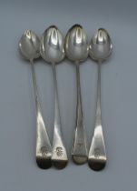 Jonathan Perkins Senior and junior, a pair of George III silver basting spoons, London 1796, 31cm,