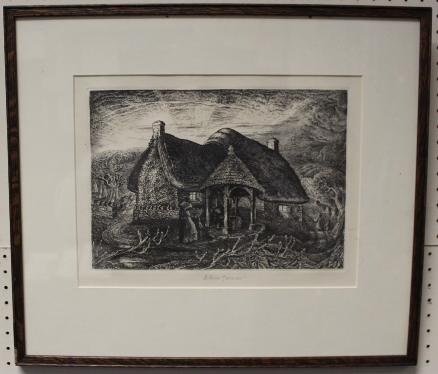 Robin Tanner 1904-1988 British November - etching signed in pencil to the lower margin ( Garton 33),