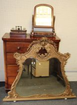 A Victorian mahogany chest of drawers fitted with two short and three long drawers, width 99.5cm,