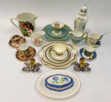 A collection of mid 20th century china, including dinner wares, mostly Staffordshire anchor