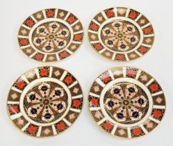 Royal Crown Derby - Four salad plates in Imari 1128 ( all first quality)