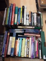 Two boxes of assorted books