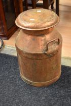Small copper, early 20th century milk churn