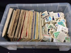 Large collection of vintage tobacco cards and tea cards including albums