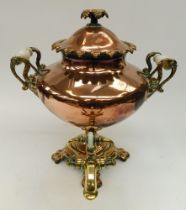 Victorian copper table top water dispenser / tea urn