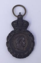 A 19th century bronze French St Helena Medal. Instituted in 1857 by Napoleon III, it became France’s