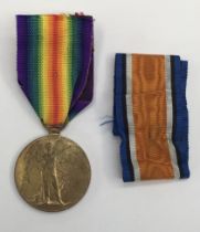 A WW1 Victory Medal - Derbyshire Yeomanry / Gallipoli interest. Named to 1773 Pte W.H.Stoppard Derby