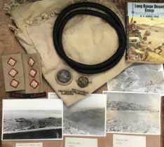 Rare Long Range Desert Group items belonging to Thomas Collins (who is featured in the book that