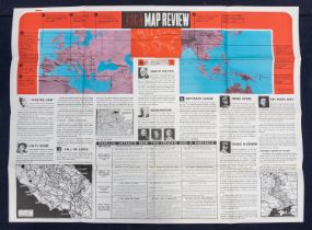 A further 5 series of scarce WW2 era ‘ABCA’ map review posters by Fosh & Cross. Dating from November