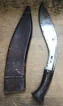 ***WITHDRAWN***   WW2 British Army Issue Kukri, 1943 Pioneer Calcutta marks, with original scabbard