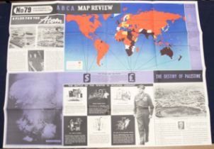 A series of 5 WW2 era ‘ABCA’ map review posters by Fosh & Cross. Dating from September 1945