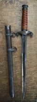 German WW2 Army Dress Dagger Makers Marked to blade ‘Original Eickhorn’ ‘Stolen’ with original