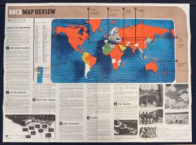 A scarce set of 5 WW2 era ‘ABCA’ (Army Bureau Of Current Affairs) educational map review posters.