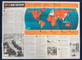 A series of 5 scarce WW2 era ‘ABCA’ map review posters by Fosh & Cross. Dating from August 1943