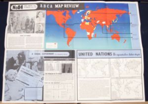 A further series of 5 scarce WW2 era ‘ABCA’ map review posters by Fosh & Cross. Dating from December