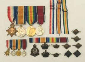 A WW1 officer’s 1915 Star trio and 1935 Jubilee Medal, awarded to Captain, later Major T.C.R. Archer