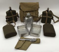 A selection of WW2 / Post War British Army Webbing equipment and accessories To include: a 1937