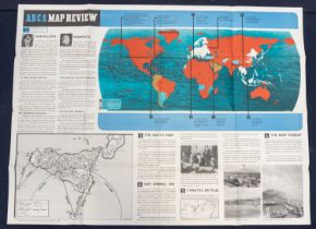 A further 5 scarce WW2 era ‘ABCA’ map review posters by Fosh & Cross. Dating from June 1943
