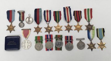 A selection of WW2 British medals, plus various other medals. To include: Atlantic star, 2 x 1939-45