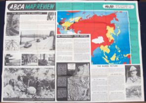 A further 5 WW2 era ‘ABCA’ map review posters by Fosh & Cross. Dating from September 1944 through to