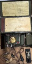 WW2 Type E British Military wireless remote control radio transmitterin Original Metal Case.