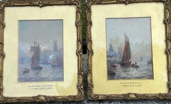 Malcolm Lloyds 1855-1945 pair of Cornwall interest watercolour interests, 27.7cm x 23cm