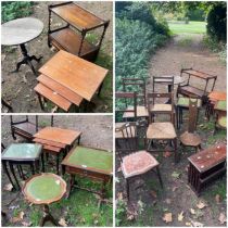 A dealer/upcycler lot, good selection of bedroon chairs, tables and two Lloydloom style storage