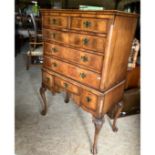 Ornate chest of drawers. 2 drawers over three Long drawers over 3 s135cms h x 60cms x 48cmsdA