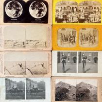 Photography. A collection of 35 stereoscopic cards, including "Full Moon", "Summer Sports,