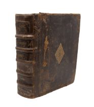 Bible in Hebrew, Frankfurt an der Oder: Johann and Friedrich Hartmann, 1620. Quarto, worn calf,