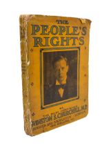 Churchill, Winston. The People's Rights, first edition in yellow paper wrappers, first state with p.