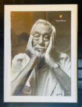 John Huston. Apple "Think Different" advertising poster, [1998], 70 x 50cm, framed & glazed NB.