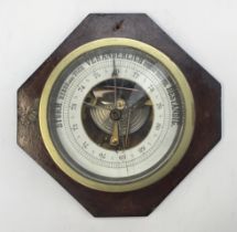 A WW1 era German bulkhead ships barometer, by repute taken from RMS Berengaria, formally known as SS