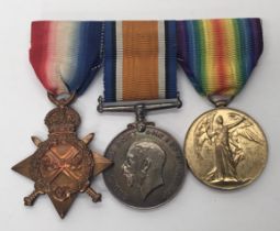 A WW1 1915 Star Trio, awarded A.D.Ross of the British Red Cross & The Order of St John Of