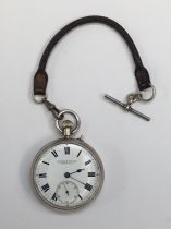 A WW1 era Royal Artillery issued sterling silver pocket watch. Manufactured by Smith & Son Ltd of