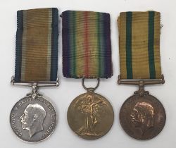 A WW1 Territorial Force War Medal group, awarded to 368381 GNR Alfred Mackay of the 136 Siege Bty,
