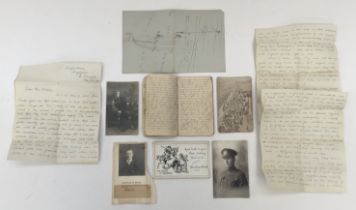 A WW1 diary, photographs, and letters related to 57929 Spr R. Phillips 36th Division Signalling