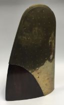 A WW1 era decorative propeller fragment. Of large proportions, manufactured in laminated mahogany