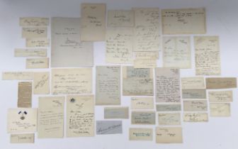 A large collection of WW1 officers signatures, including Army, Navy, RFC / RAF, many being highly