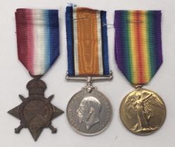A WW1 Cavalry 1915 Star trio, awarded to GS-7058 Pte/LCpl Henry A.Bethell of the 7th Dragoon Guards.