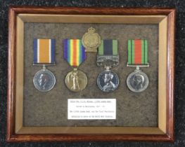 A WW1 pair together with a India General Service Medal (clasp for Afghanistan NWF 1919) a WW2