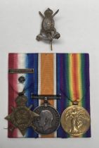 A WW1 1914 Star and Clasp trio, awarded to D-8426 Pte E.W.Greenaway of the 6th Dragoon Guards. To