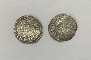 Two Edward I 1272-1307, Silver Halfpenny’s, London Mint.