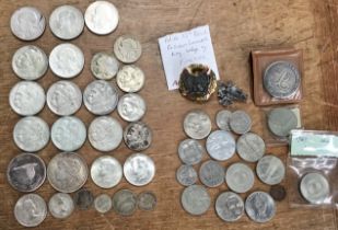 Collection of Silver Polish Coins from 1930’s with other Silver World Coins including American