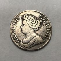 Queen Anne 1711 Shilling fourth Bust.