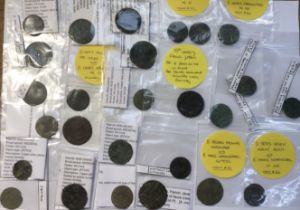 Collection of Medieval European Jetton Token Coins.